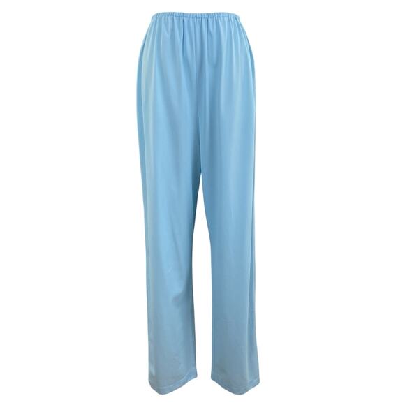 Vintage 60s Hollywood Vassarette Blue Nylon Pajama Lounge Set Women’s Size M - Picture 11 of 12